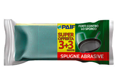 Immagine 2026-08-13 165255 Paif Spugna Abrasiva Risparmio 3+3 Pz - immagine 1