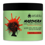 Seta Blu Maschera Capelli Crespi con Cheratina E Olio d'Oliva 500Ml