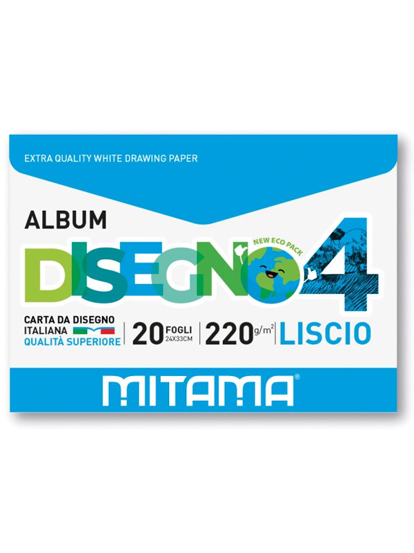 Album Disegno Mitama Ecobusta Liscio 20 Fogli 24X33 220Gr - Casabalò