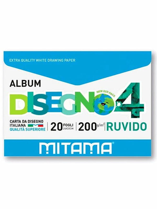 Album Disegno Mitama Ecobusta Ruvido 20Fg.24X33 200Gr - Casabalò