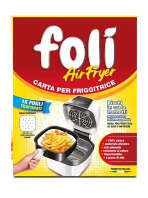 Cuki Contenitori per Friggitrice ad Aria in carta forno 5 pz