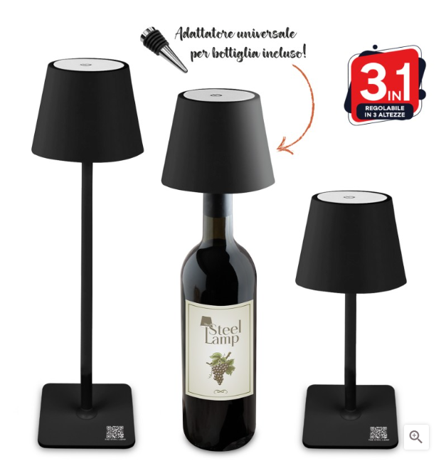 8054757730675-1.png THE STEEL LAMP 3 IN 1 NERO - immagine 1