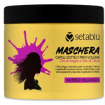 Seta Blu Maschera Capelli Sottili con Olio Di Argan e Olio d'Oliva 500Ml