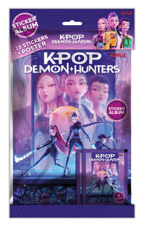 8056126060321.png K POP DEMON HUNTER ALBUM + 1 PACCHETTO DI FIGURINE - immagine 1