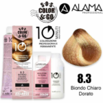 S.O.S Color&Go Tinta Professionale 10 Minuti Biondo Chiaro Dorato 8.3